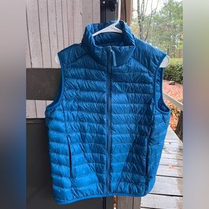 Womens Blue Puffer Vest